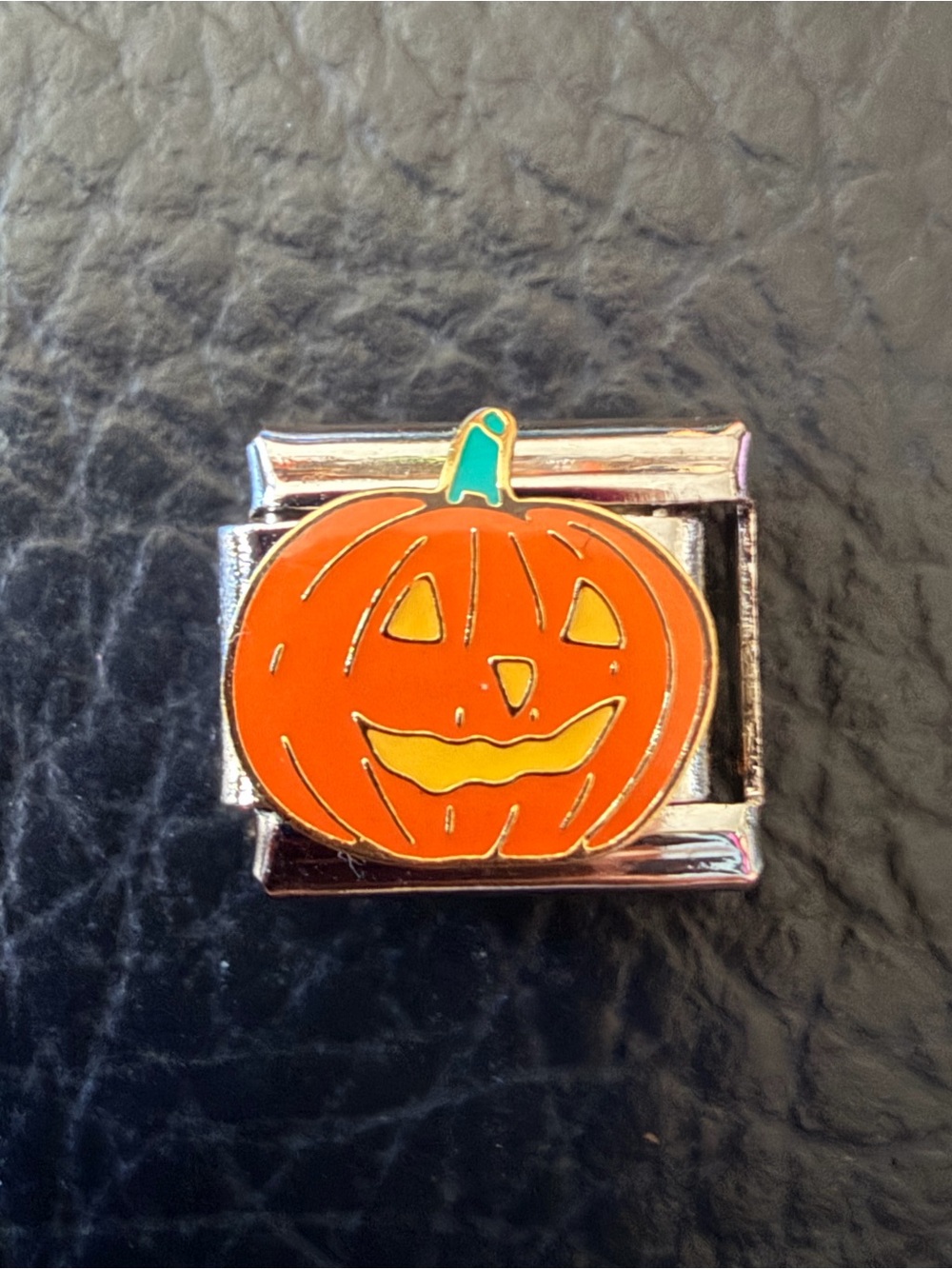 Pumpkin Italian Charm Link